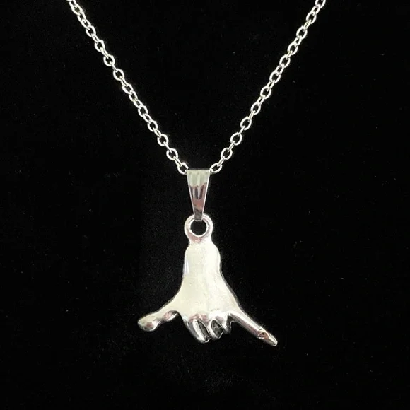 Surfing Shaka Sign Necklace Hang Loose May Be Personalized - Picture 2 of 8